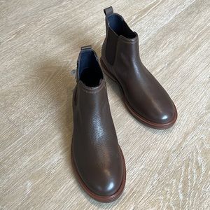 Zara dark brown kids leather ankle boots, NWT, US size 3.5